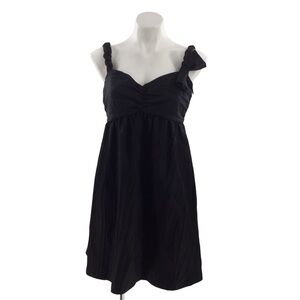 Maggy London Black Twist Bow Crinkle Party Cocktail Dress